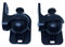 ERAY Multimedia - 1 Paar Wandhalterungen für Lautsprecher, schwarz, 3,5kg belastbar, 20° neigbar, 180° schwenkbar