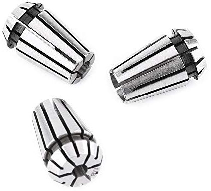 Meiyya Summer Enjoyment Workholding Engraving Collet, 3pcs ER11 CNC Collet Milling Lathe Holder Tool 1/8 inch (3.175mm) 4mm 6mm for CNC Milling Lathe Tool Work-holding Engraving Machine
