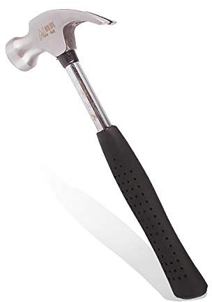 4oz mini Latthammer Kopfgewicht Hochwertiger Stahlkopf - Robuster Stahlrohr-Stiel - mit magnetischem Nagelhalter Zimmermannshammer Zimmererhammer Stahlhammer Klauenhammer