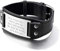 Bandmax personalisierte Faux Lederarmband Herren schwarz Manschette Armband mit ID-Platte Punk Stil Modeschmuck Accessoire für Geburtstag Party