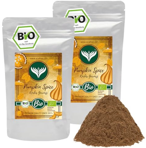 Azafran BIO Kürbisgewürz Pumpkin Spice (Kürbis Gewürz), für Kürbisgerichte und Gemüse 500g