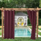 Mingfuxin Rideaux occultants d'extérieur à 4 panneaux étanches pour jardin, terrasse, tonnelle, écran solaire avec œillets pour porche, cabana