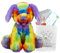 25 cm Regenbogenhund - Set zum Basteln eines Teddybären - Teddybären selber Machen - kein Nähen