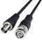 CABLEPELADO BNC RG 59 Verlängerungskabel, BNC-Stecker auf BNC-Buchse, Impedanz 75 Ohm, geeignet für die Übertragung von Videosignalen, CCTV und Hochfrequenz-Audiosignalen, Schwarz, 2 m