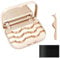 JYHi False Eyelash Storage Case with Mirror Lash Organizer Holder Box Empty Makeup Cosmetic Travel Case and Eyelash Tweezers Lash Container (Gold)