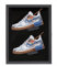 JDECO Schuh-Vitrine, Erinnerungsstück, Schuh-Wandhalterung, Holz-Sneaker-Schrank für Fußball, Basketball, Baseball, Sportschuhe, Display mit Anti-Verblassen, UV-Schutz, Acryl-Tür, abschließbar