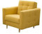 Fabryka Mebli Idźczak Sessel Polstersessel Godivo Elegant Angenehm Relaxsessel Einzelsessel Holzbeine - Innovativer Stilvoller Allrounder Modern Design (Norn 65 Gelb)