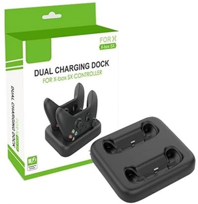 Cargador Dual para MANDOS Microsoft Xbox X Y ESTACION Series USB Soporte Doble