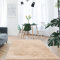 Mynes Home Shaggy Teppich Hochflor Beige/Weich Modern Pastell Einfarbiges Design/Softtouch/Wohnzimmer Schlafzimmer / 160x230 cm