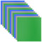 TINGLAND Pack of 12 Plates, Classic Building Blocks Base Plate 25 x 25 cm, Green Blue Grey Base Plate, 100% Compatible with Most Brands Building Blocks (4 Blue 4 Green 4 Grey)