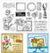 PandaHall Postkarte Klare Stempel, Blume Transparente Stempel Silikonstempel Pflanze Porto Gummistempel für Kartenherstellung Journaling Fotoalbum Scrapbooking, 11x16cm