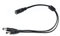 YSJJZRL 45 cm 5,5 mm x 2,5 mm 1 Femelle à 2/3/4 Voies câble répartiteur d'alimentation CC 12 V 5 A Y Adaptateur de Baril séparateur pour caméras de sécurité Moniteur etc. (1 à 2)