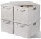4x39L Large Storage Bins with Lids - Thick Decorative Storage Boxes with Lids Foldable Closet Storage Bins for Clothes Linen Storage Organizer Storage Boxes for Nursery Playroom Office Shelves-Beige