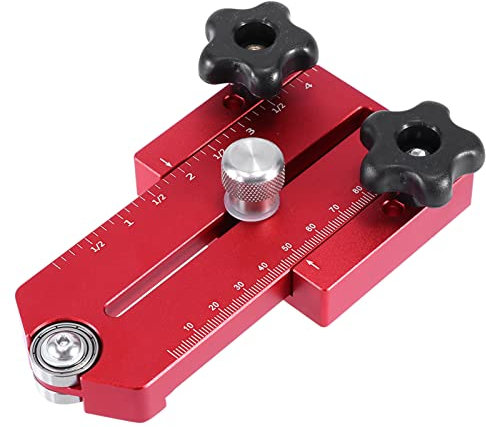 Extended Thin Rip Jig Table Saw Jig Guide Table Saw Fence Guide Compatible with Most Router Table Band Saw, Table Saw Accessories for Cutting Repetitive Narrow Strips(Red)