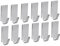 Alipis 24 Piezas Perchero Metálico Para Ropa Perchero Para Dormitorio Colgador Adhesivo Fuerte Percha Sin Rastro Para Baño Gancho Montado En La Pared Metal Paquete