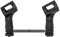 Musiin Microphone Holder 1-to-2 Mic Mount Bar with Standard Suitable Compatible with Most Microphone Stands Boom Arms