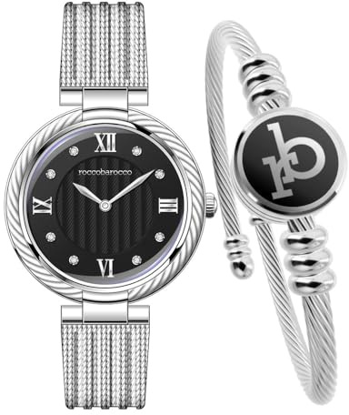 Roccobarocco Watch - JUST- ROYAL-RB.4469S-01M Damen Silber, silber, one_size, Armband