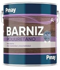 BARNIZ POLIURETANO BRILLANTE - Barniz sintético de poliuretano para la protección y decoración de la madera para interiores - PINAY (INCOLORO BRILLANTE - 375 ml)