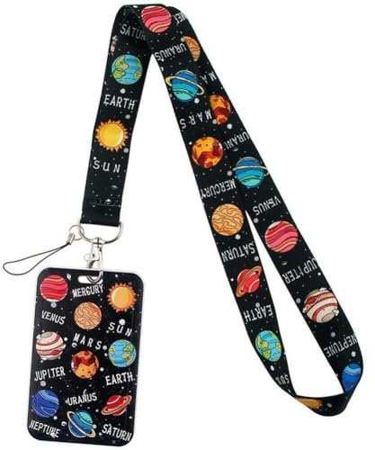 Lpitoy Süßer Planet Lanyard Badge Halter Für Schlüssel Für Kinder Männer Frauen Teenager Cool Id Lanyard Für Namensschild -kartenschlüsselkette