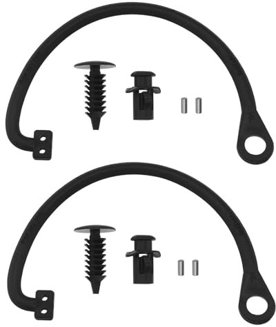 SING F LTD 2 x Auto-Tankdeckel, Ersatzband, Öltankabdeckung, Seil, Anti-Verlust-Kraftstofftankdeckel, kompatibel mit Fiat 500, Punto, Panda, Stilo, Ducato, Doblo, Schwarz