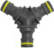 AERZETIX - C73268 - Racor Divisor rápido Triple en Y Macho 1/2'' 16.66mm de 3 vías para Manguera de riego - en plástico - Splitter Empalme Conector transición intermedio Lavado