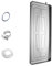 Bac Condensat Clim Bac de Récupération en Acier Inoxydable d'une Seule Pièce, avec Tuyau de Vidange de Condensation, pour Climatisation Intérieure et Extérieure(100 * 47.5 * 3.8cm)