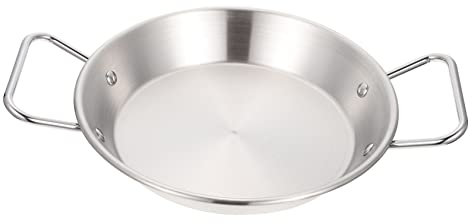 OKUMEYR Edelstahl Snackschale Mit Doppelgriff 20cm Serviertablett Für Gebratenes Hähnchen Und Pasta Spülmaschinengeeignete Servierschüssel Für Haushalt Und Gastronomie