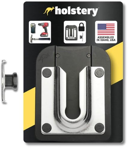 PinPal Pro | Universal Tool Holster - Gravity Locking Clip-On Tool Belt Holder for Drills, Impacts, and Other Tools (PinPal Pro + Flat Plate Pin Kit)