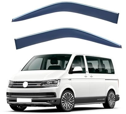 SUNYSGS Windabweiser Autofenster für VW California T5-T6 2005-2019, Regenabweiser Autofenster Regenschutz Seitenfensterabweiser Luftabweiser Auto ZubehöR