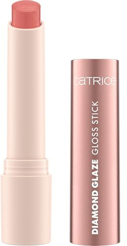 Catrice Diamond Glaze Gloss Lipstick 020 | Gloss Stick in einem Korallton mit goldenem und orangem Schimmer