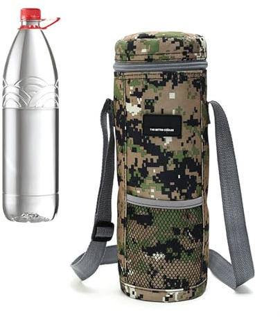 Sac Isotherme Portable - Porte-gobelet léger - Sac à spiritueux Pliable avec poignée - pour Camping, randonnée, Pique-Nique, extérieur, Voyage, réunion de Plage, Camouflage, Voir Description, Voir