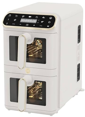 Berlinger Haus Doppelte 5,5 l Heißluftfritteuse Sahara Collection - Frittieren, Grillen und Backen ohne Öl, gesunde Kochmöglichkeiten für die ganze Familie