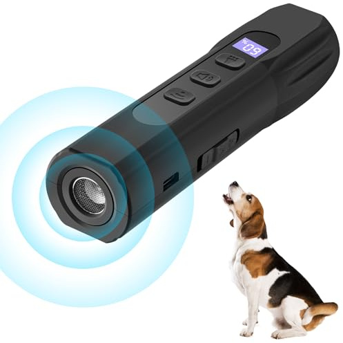 Antibell für Hunde: Antibell Ultraschall Gerät, 33Ft Anti Bell Gerät Hunde mit 3 Modi, Wiederaufladbares Hundebellen Stoppen, Anti-Bell-mittel für Hunde Sicher für Kleine, Mittelgroße Große Hunde