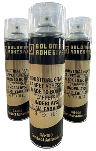 Smartdec Goldmark Industrial Contact Spray Adhesive for Carpets, Foam, Fabrics, Wood, Metal, Glass, Plastics (3)