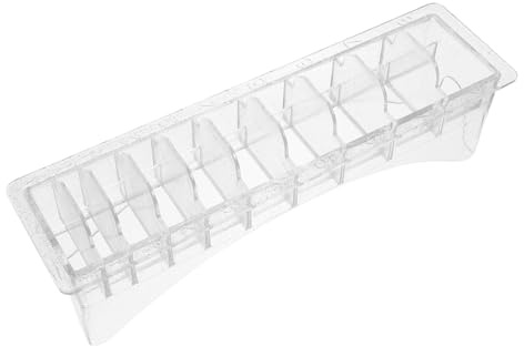 Cabilock Limitierkamm Aufbewahrungsbox Fächer Haar Clipper Organizer Kunststoff Kammhalter für Friseurscheren Zubehör und Haarschneider Aufsätze