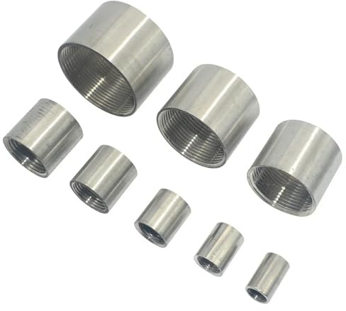 304 Stainless Steel 1/41/23/8 3/4 1 1-1/4 1-1/2 2 Female Threaded Pipe Fittings Water Gas Connector Jointer 1pcs(3/8)