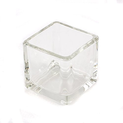 Vela de cristal cubo tarro 8 cl x 10