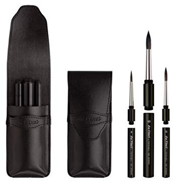 da Vinci Watercolor Brushes, Synthetic, Black, Mixed Size Set