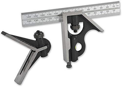 Axminster Precision 150mm Combination Square Set (3 Piece)