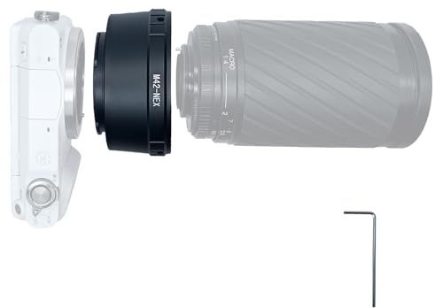Adaptateur d'objectif M42 vers NEX, compatible avec objectif M42 (42 x 1 mm) à visser pour appareil photo Sony E-Mount A6300, A7, A7R, A7II, A7S, A7M2, NEX-7, NEX-6, NEX-5, NEX-3