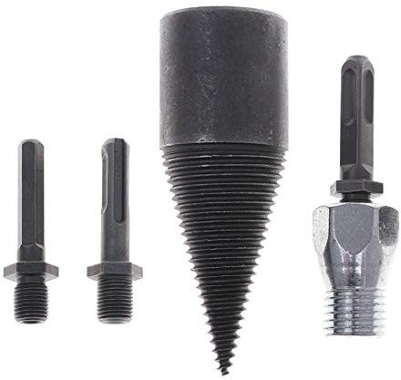 Broca de leña de 42Mm para cortar madera, divisor de cono divisor, divisores de troncos, máquina para romper madera, triturador de madera, picador de leña