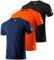 3er Pack Sport Tshirts Herren Kurzarm T-Shirts Funktionsshirt Laufshirt Schnelltrocknend Atmungsaktive Sport Shirt Fitnessshirt Trainingsshirt für Running Workout Bodybuilding Black/Navy/Orange-3P10-L