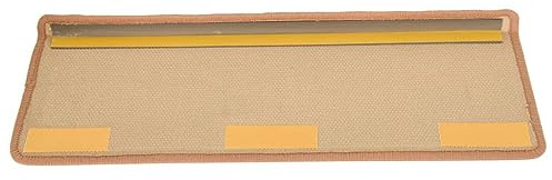 vidaXL Treppenmatten 15 STK., Stufenmatten mit Klebebändern, Treppenteppich Selbstklebend, Treppenstufenmatte Treppenschutz, 65x21x4cm Beige