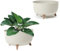 MELTOM Pot de Fleurs Bol avec Pieds Pot de Fleurs d'herbes Bol écologique pour Plantes recyclées, Mat (Coton, L - 40 cm)