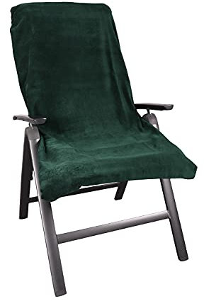 jilda-tex Schonbezug für Gartenliege Stuhlauflage Strandliege Sonnenliege Liegen-Stuhl Auflage 100% Baumwolle 65x130 cm (Stuhlauflage Grün)