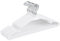 HOUSE DAY Lot de 20 Cintres en Métal et Plastique - Blancs pour Chemises et Vêtements Peu Encombrants - Robustes et Antidérapants pour Adultes