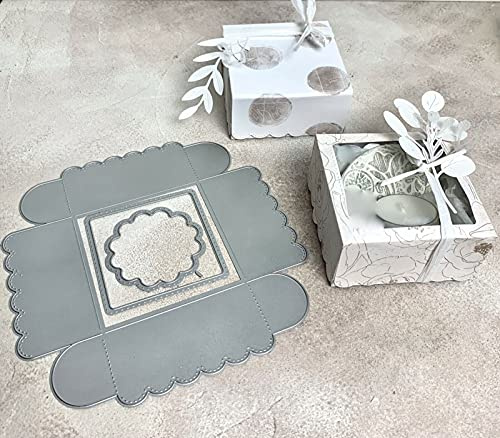 Stanzschablone NUR A4 Maschine Geschenk Box Schachtel Fenster 4,5x9x9cm 3-tlg.