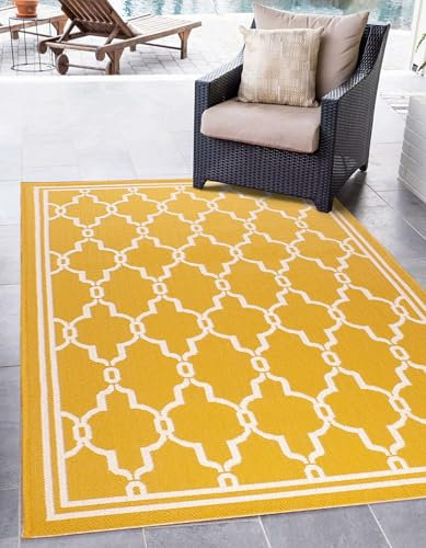 Terrasse Spanisches Fliesen-Design Flachgewebe Garten Küche Indoor Outdoor Teppich Fußmatte Mittelgroßer Teppich 120 x 170 cm