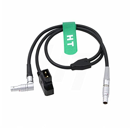 HangTon Run Stop Stromkabel für ARRI Cforce RF Motor Cmotion cPRO Motor zu RED Komodo V-Raptor EXT CAM 7 Pin zu D-Tap Right Angle 9 Pin 24