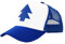 ZXRSJBL Dipper Blue Pine Hat bestickter Stoff mit Schnalle hinten und gewebte verstellbare weiße Baseballkappe für Erwachsene